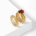 Heirloom Oval Stone Ring Set | Rings by DORADO