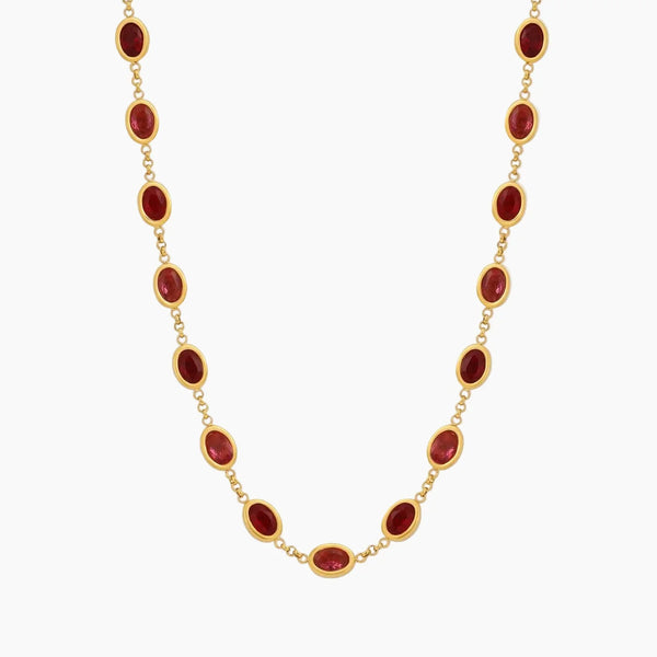 Heirloom Royal Rose Stone Necklace | Necklaces by DORADO