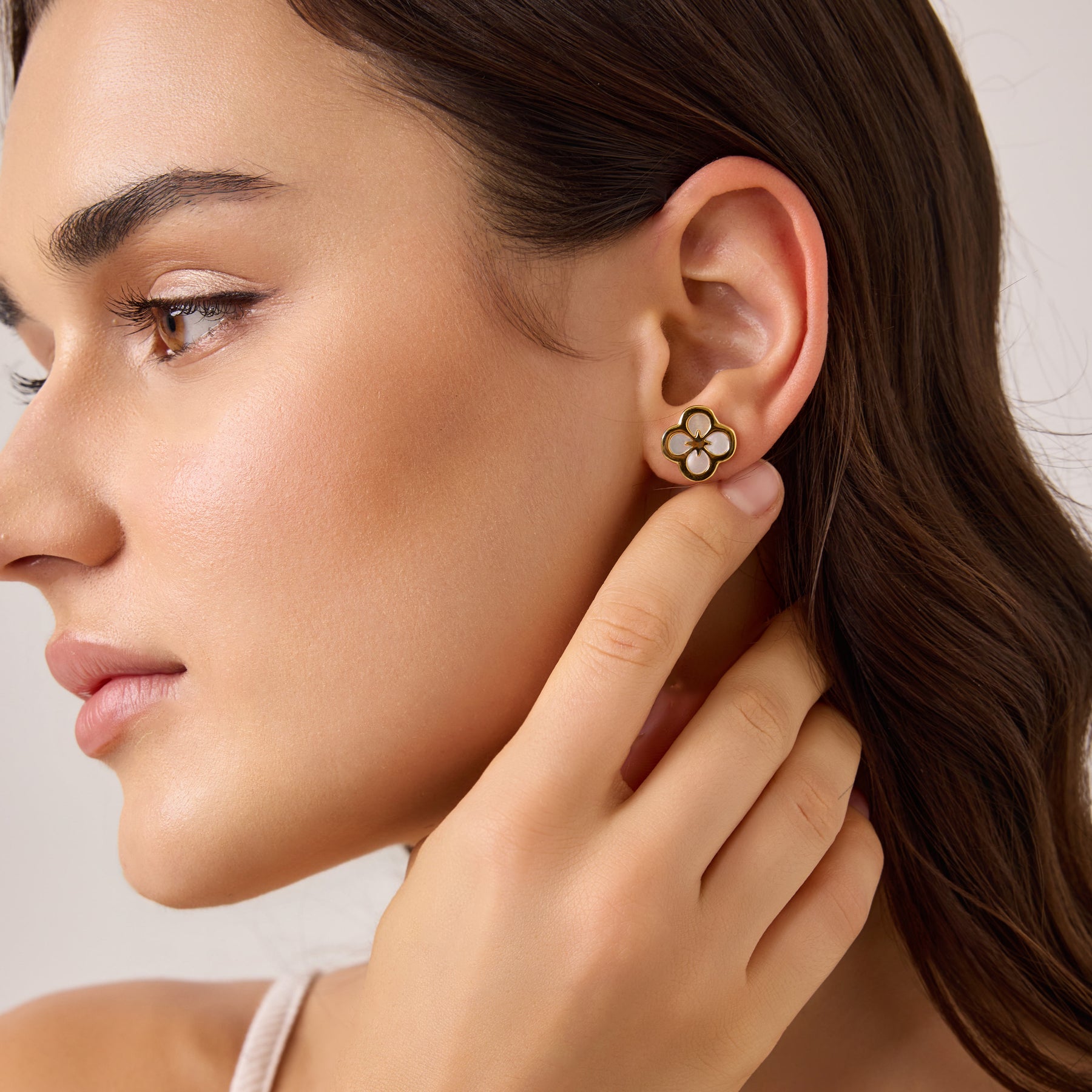 Ventura Clover Stud Earrings | Earrings by DORADO