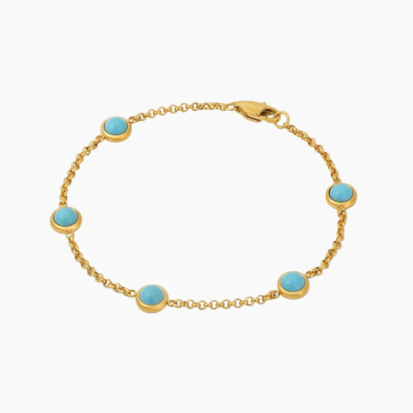Heirloom Turquoise Bezel Bracelet | Bracelets by DORADO