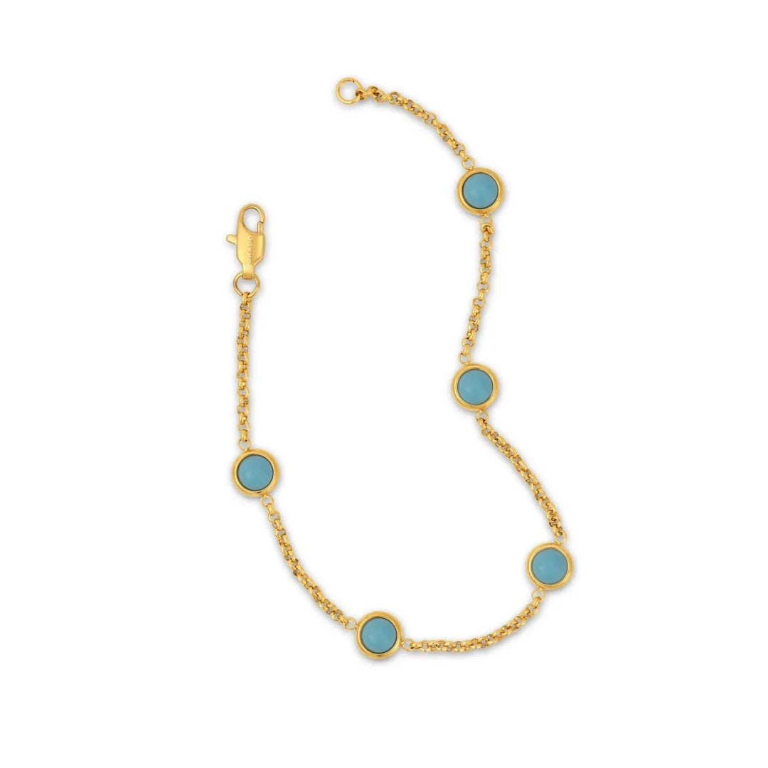 Heirloom Turquoise Bezel Bracelet | Bracelets by DORADO