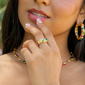 Viva Color Hoop Earrings | Earrings by DORADO