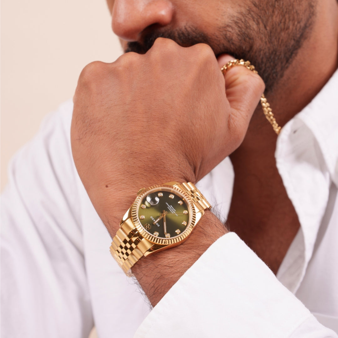 DORADO Gold Timeless Watch - Olive | Watch by DORADO