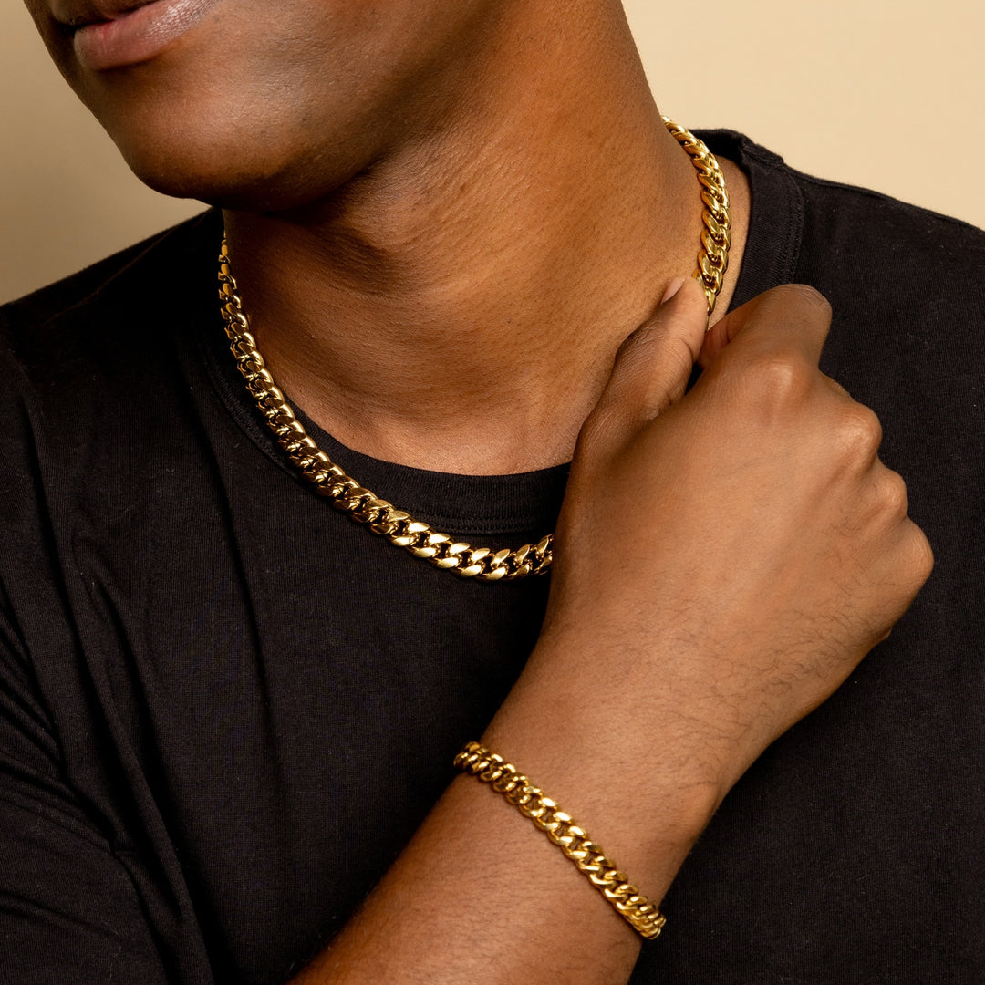 Mens Cuban Link Bracelet - 8mm