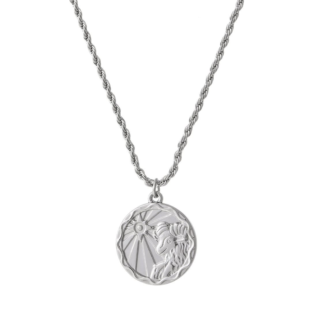Zodiac Coin Necklace w/ Rope Chain | Necklaces by DORADO