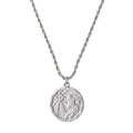 Zodiac Coin Necklace w/ Rope Chain