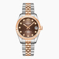 DORADO Rose Two Tone Timeless Watch - Chocolate | Watch by DORADO