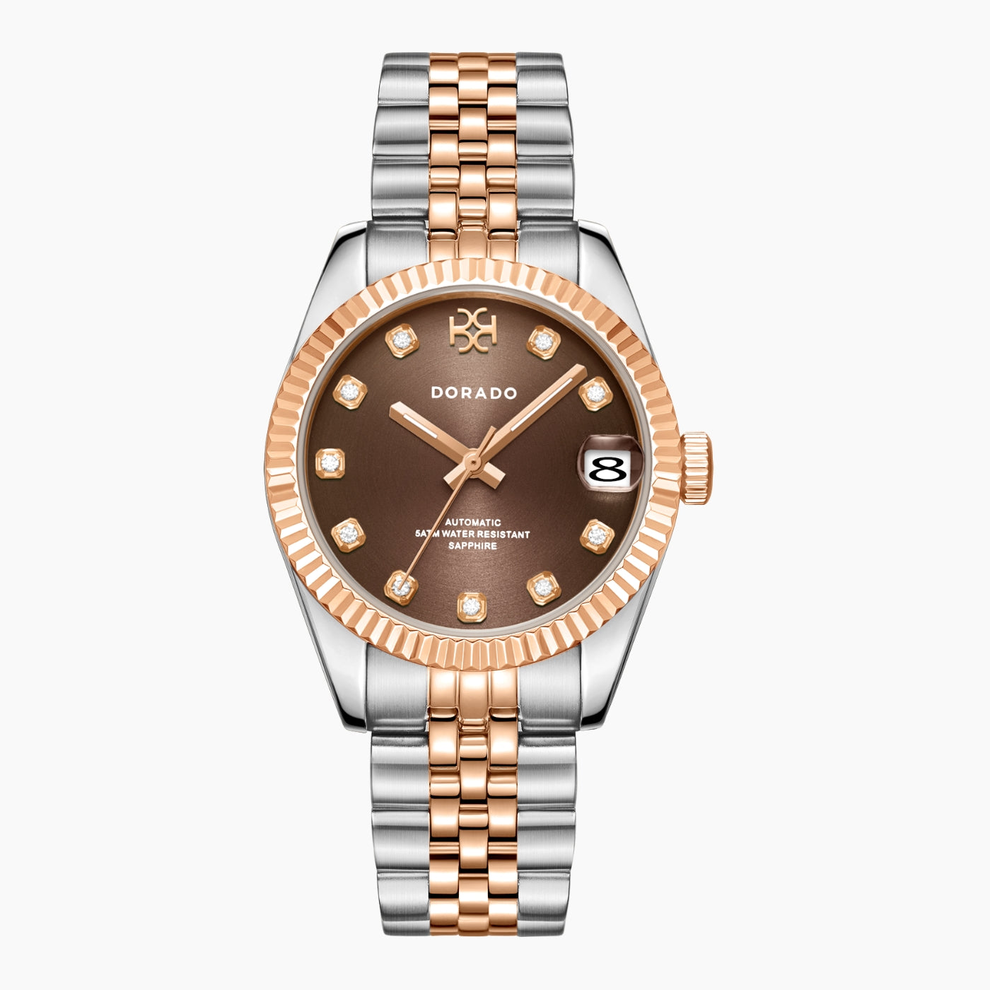 DORADO Rose Two Tone Timeless Watch - Chocolate | Watch by DORADO