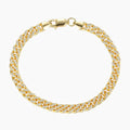 Mens Iced Cuban Link Bracelet - 5mm