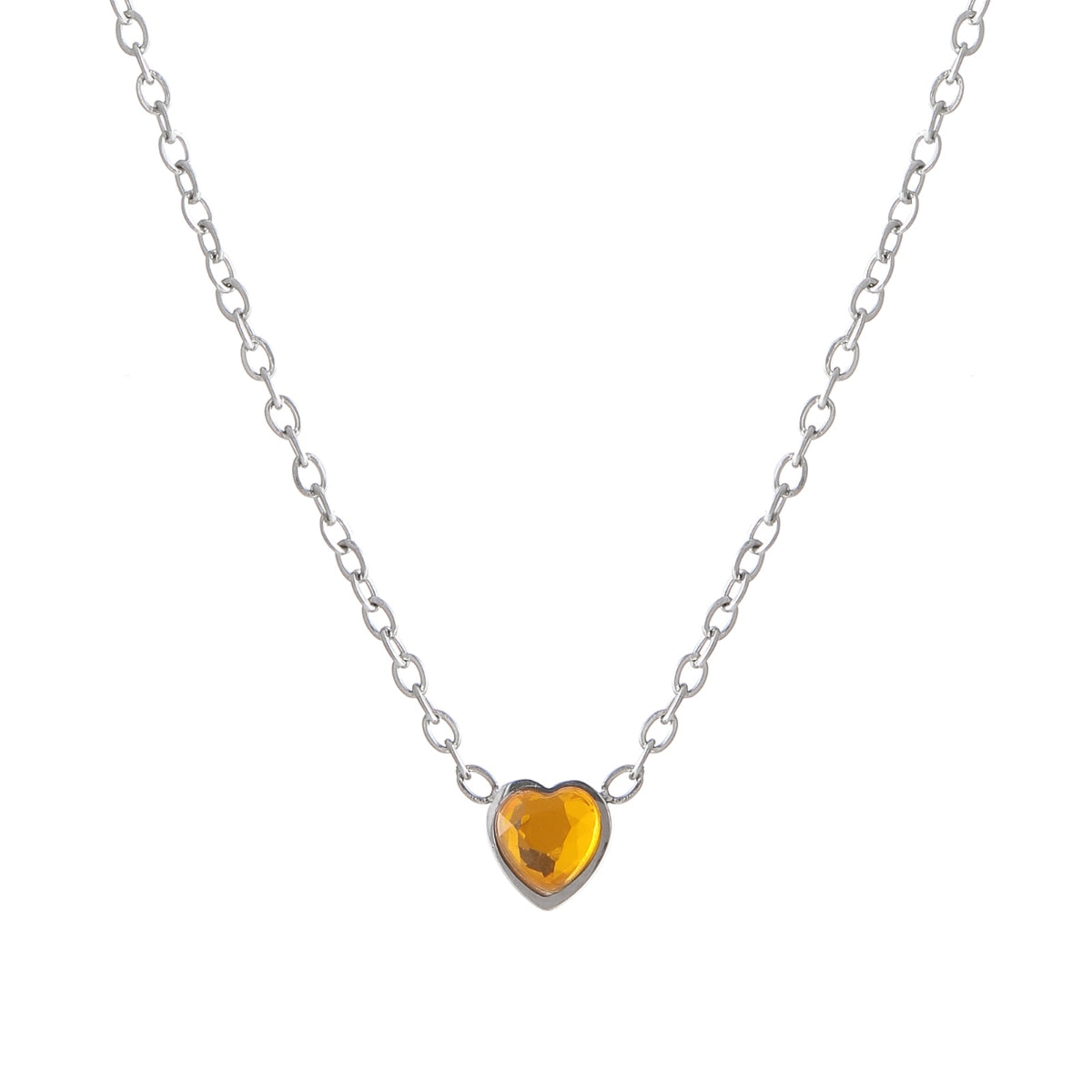 Heart Birthstone Necklace | Necklaces by DORADO