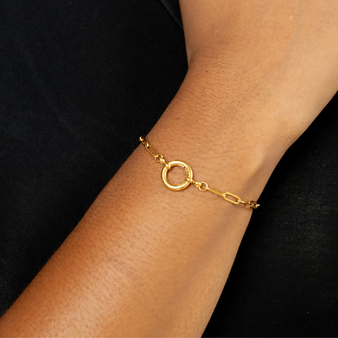 Paperclip Charm Bracelet | DORADO