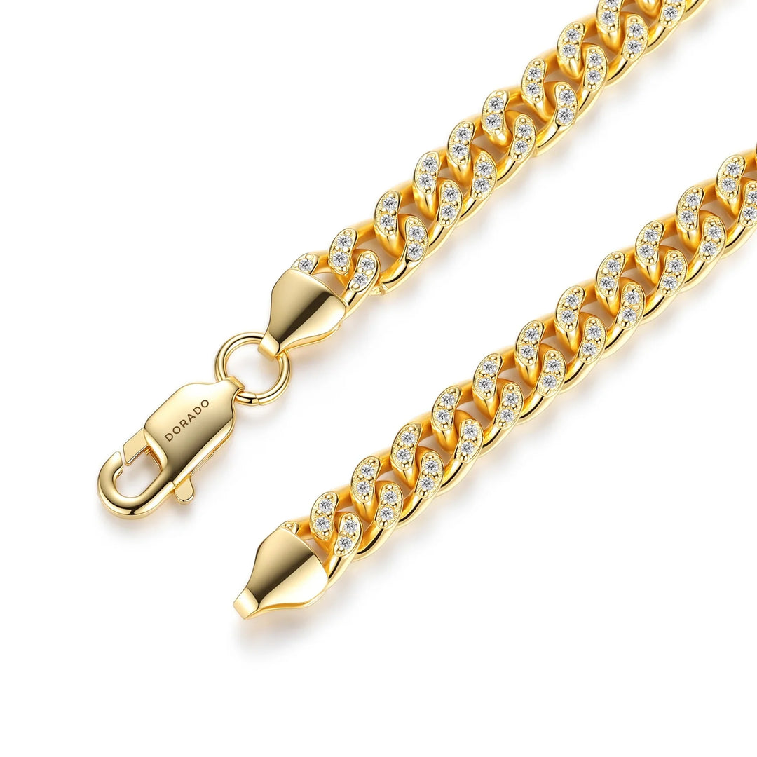 Mens Iced Cuban Link Bracelet - 5mm