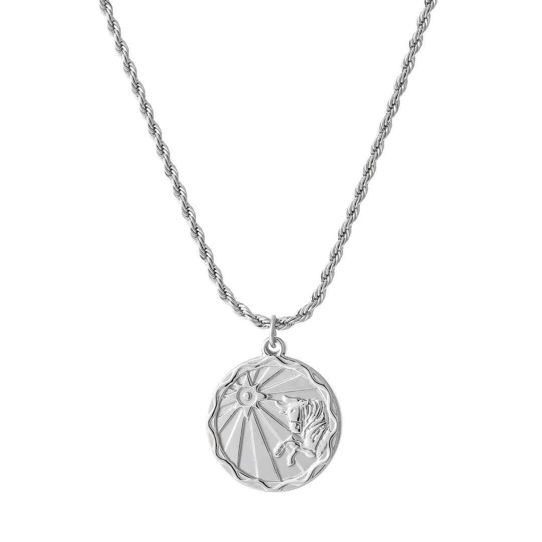 Zodiac Coin Necklace w/ Rope Chain | Necklaces by DORADO