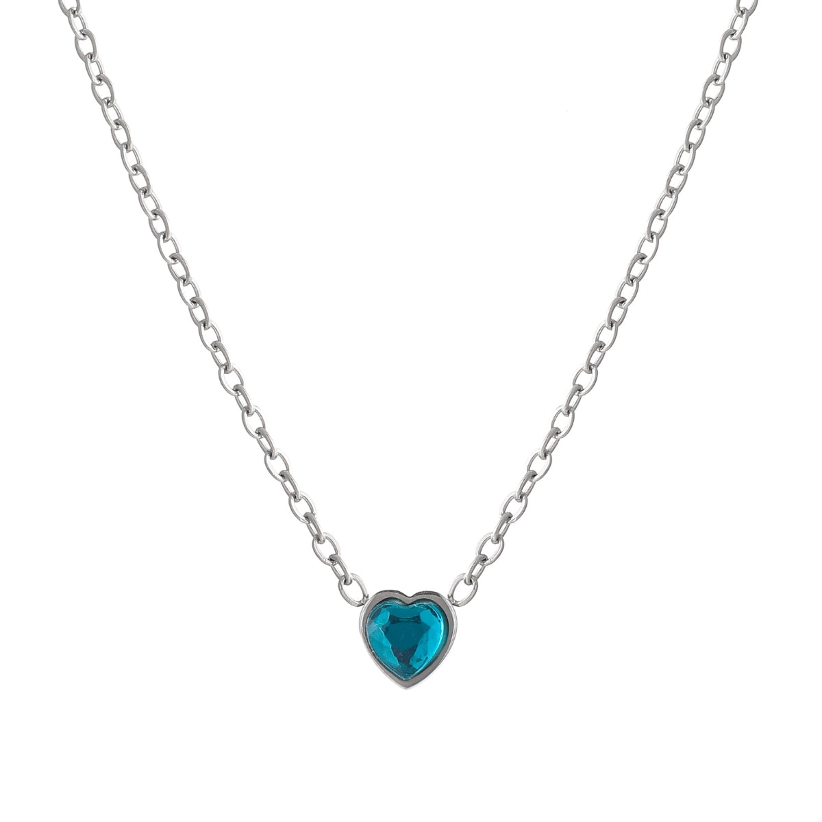 Heart Birthstone Necklace | Necklaces by DORADO