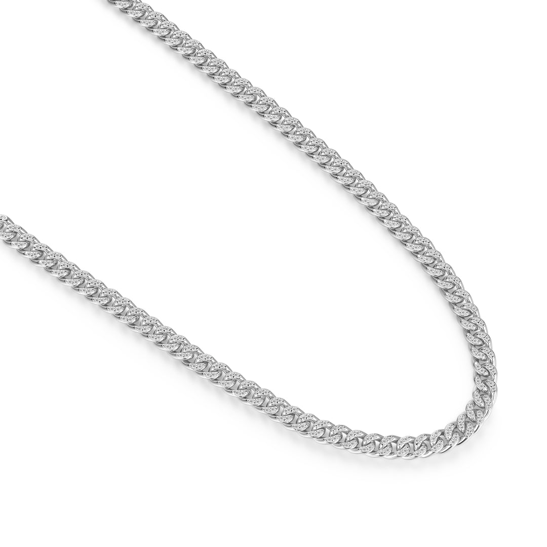 Mens Iced Cuban Link Chain - 5mm