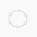 Iced Clover Tennis Bracelet