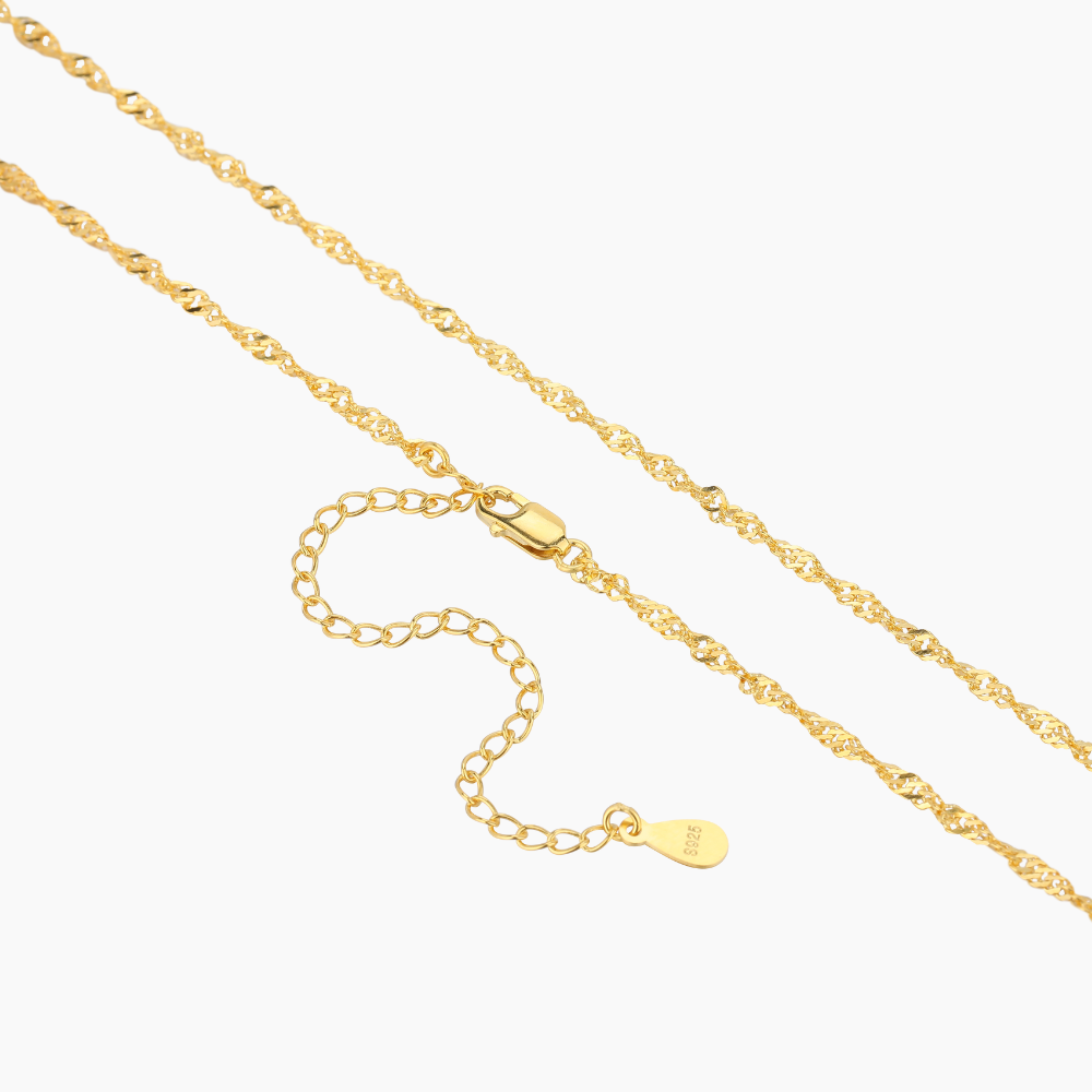 Singapore Chain Necklace - 2mm | Dorado Fashion