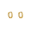Cuban Link Hoop Earrings | Dorado Fashion