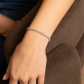 Round Bezel Tennis Chain Bracelet