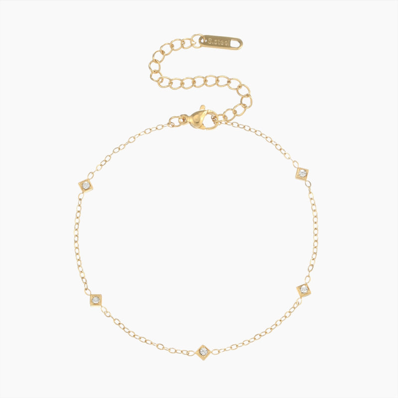 Crystal Chain Anklet | Ankle Bracelet by DORADO