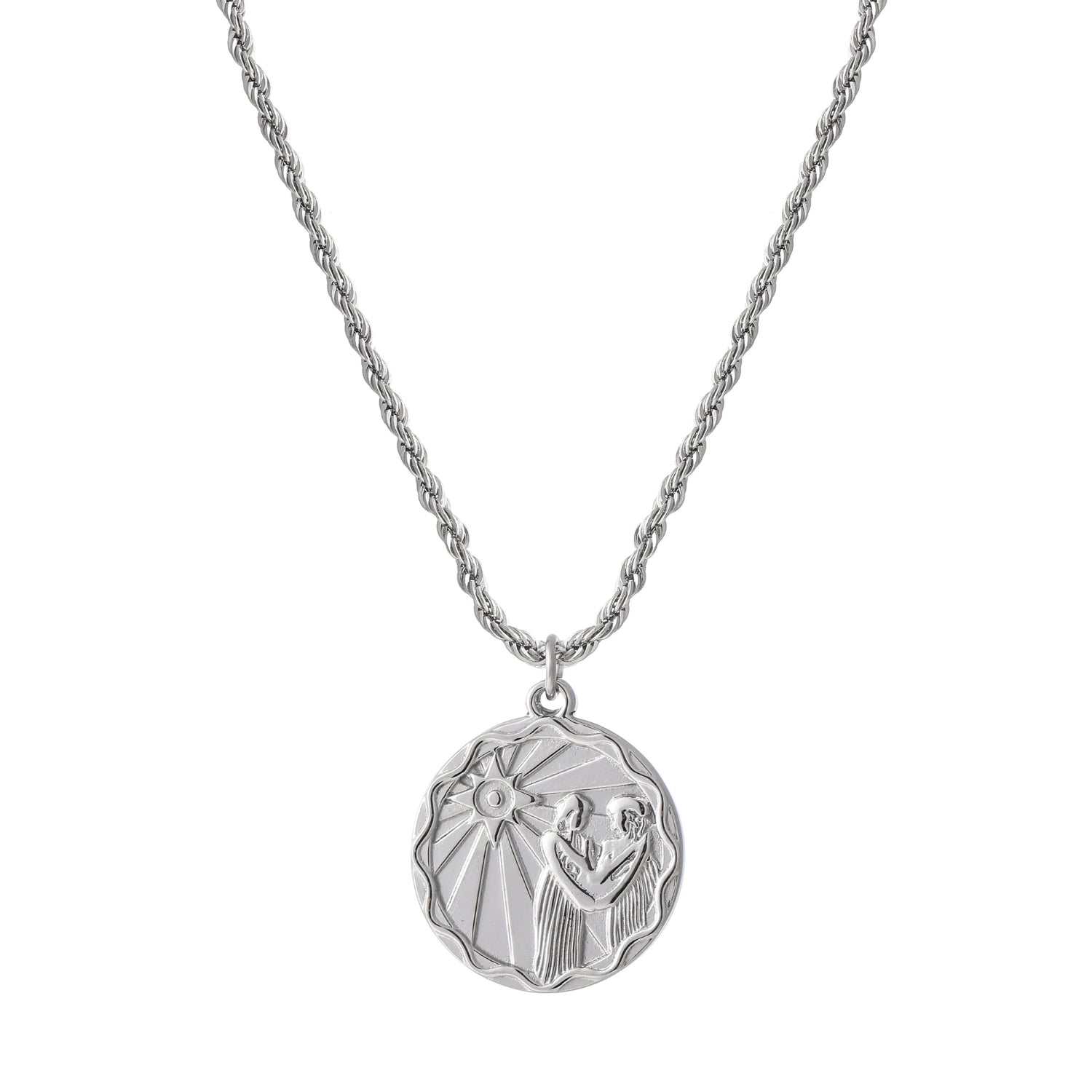 Zodiac Coin Necklace w/ Rope Chain | Necklaces by DORADO