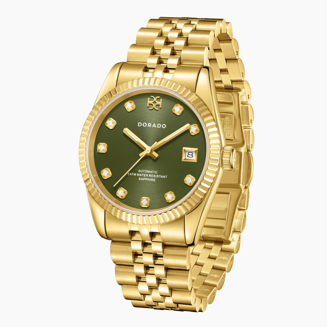 DORADO Gold Timeless Watch - Olive | Watch by DORADO
