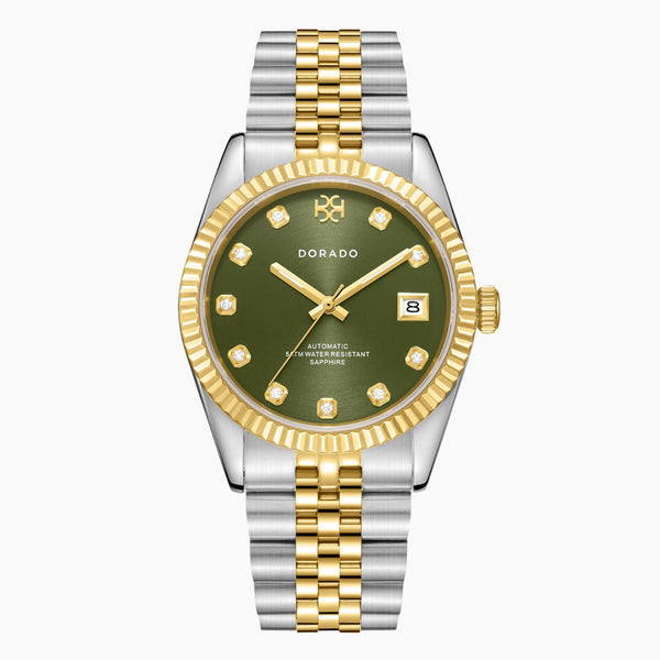DORADO Two Tone Timeless Watch - Olive | Watch by DORADO