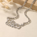 Diamond Cut Lovely Heart Name Necklace