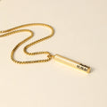 Mens 3D Hexagon Name Pendant | DORADO