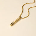 Mens 3D Hexagon Name Pendant | DORADO