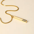 Mens 3D Hexagon Name Pendant | DORADO
