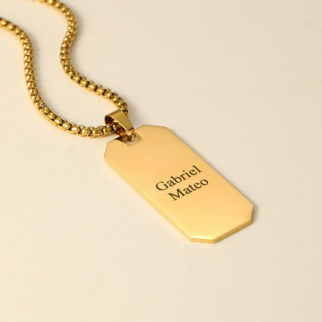 Mens Multi Name Dog Tag Pendant | DORADO