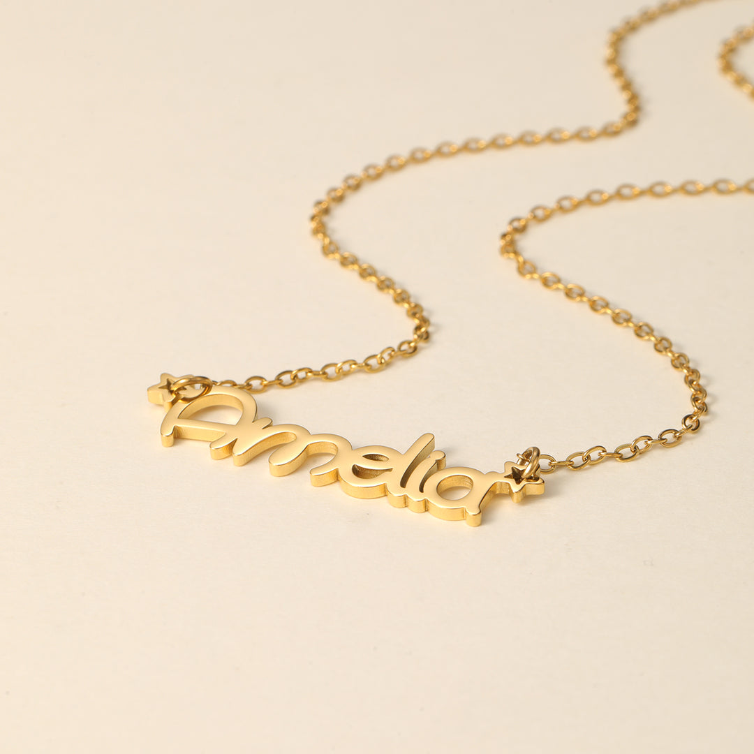 Kids Daisy Name Star Necklace | DORADO