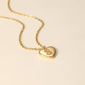 Kids Heart Initial Pendant Necklace | DORADO
