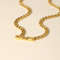 Mens Initial Tag Necklace w/ Cuban Chain | DORADO