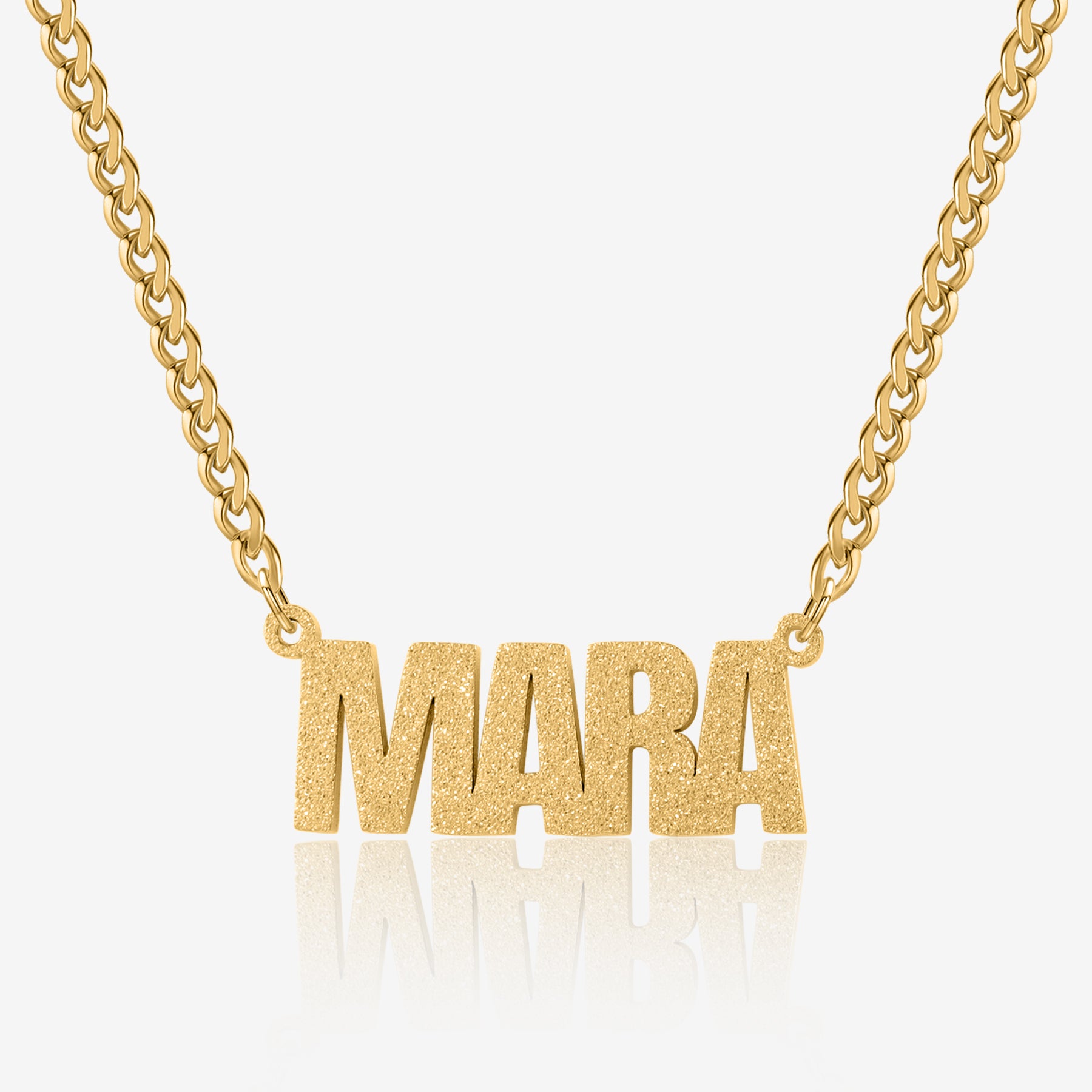 Block name necklace discount