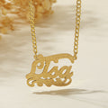 Diamond Cut Cloud Heart Name Necklace | Necklaces by DORADO