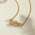 Diamond Cut Love Heart Name Necklace | Necklaces by DORADO