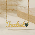 Birthstone Name Necklace | Necklaces by DORADO