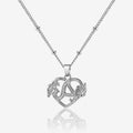 Heart Initial Necklace w/ Satellite Chain | Necklaces by DORADO