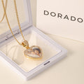 Iced Heart Photo Pendant w/ Engrave