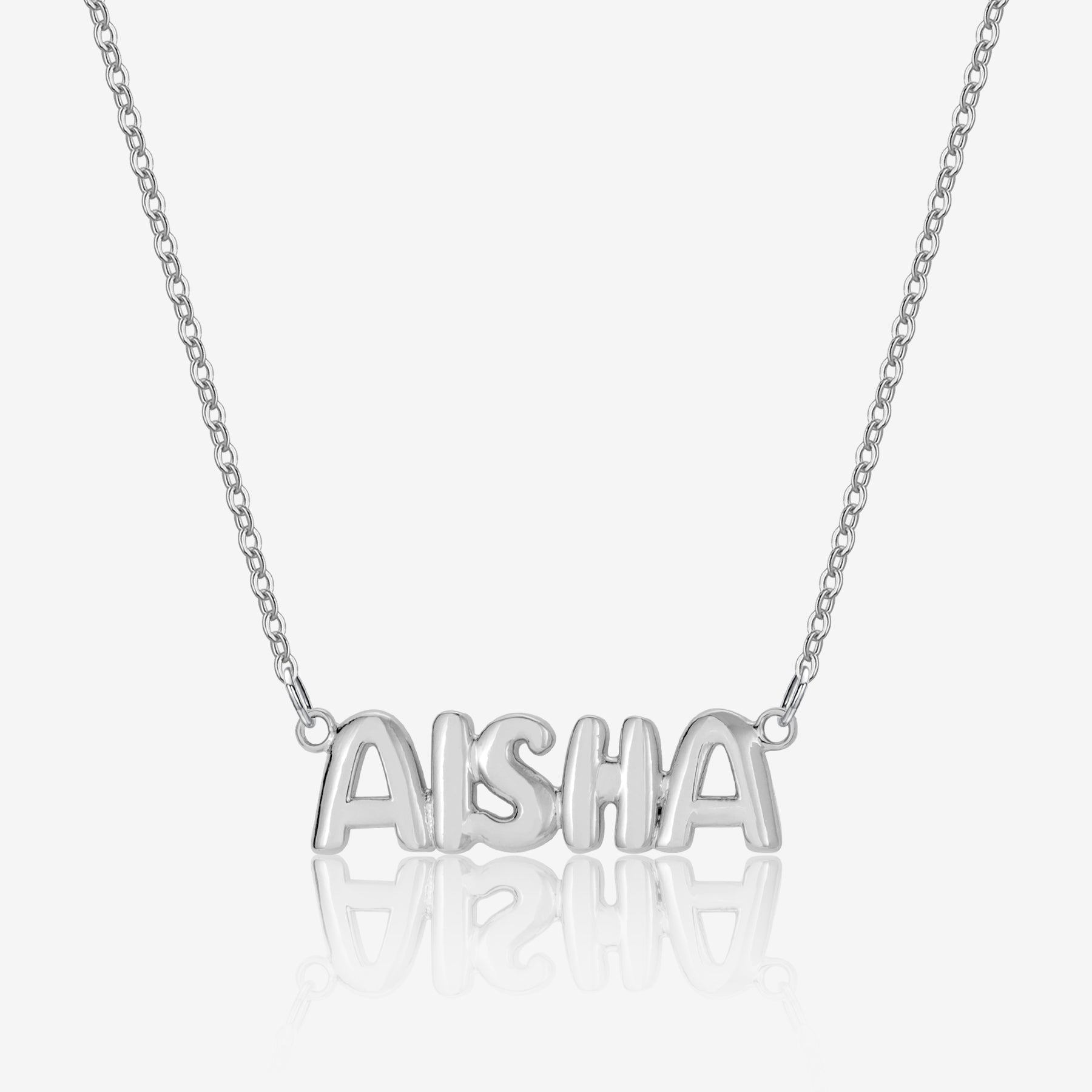 Bubble Letter Name Necklace | Necklaces by DORADO