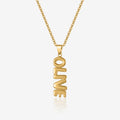 Vertical Bubble Name Necklace | Necklaces by DORADO