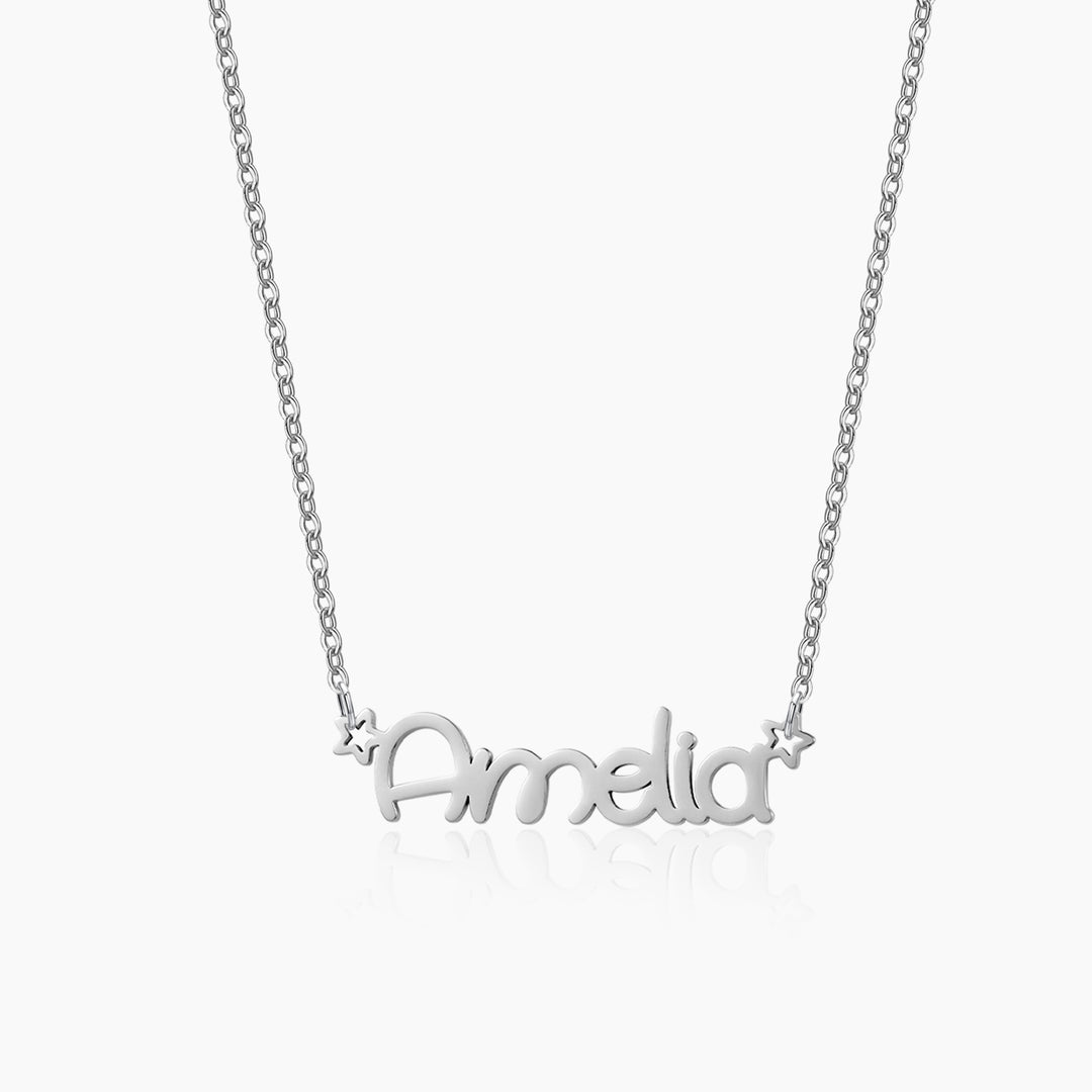 Kids Daisy Name Star Necklace | DORADO