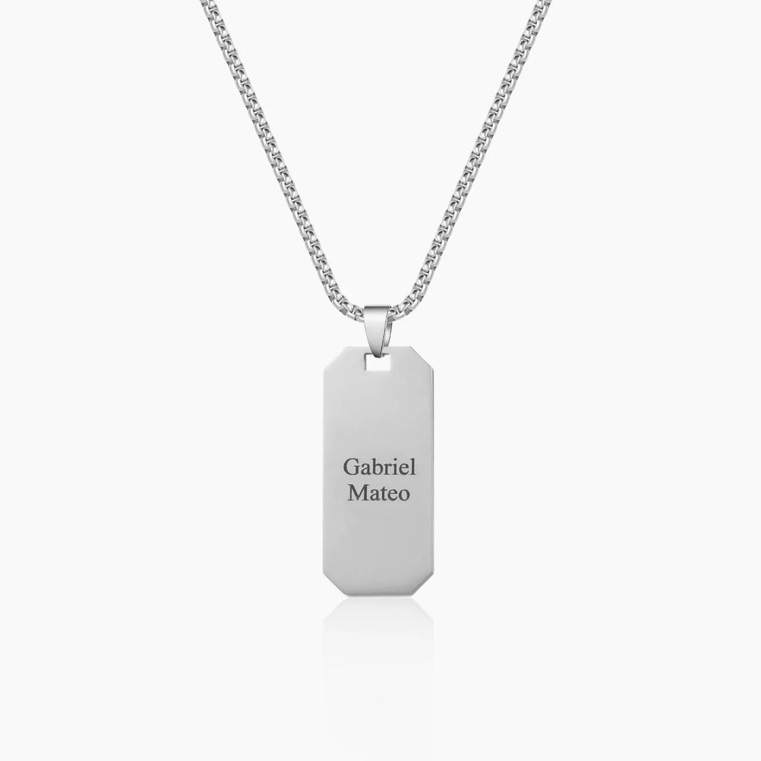 Mens Multi Name Dog Tag Pendant | DORADO