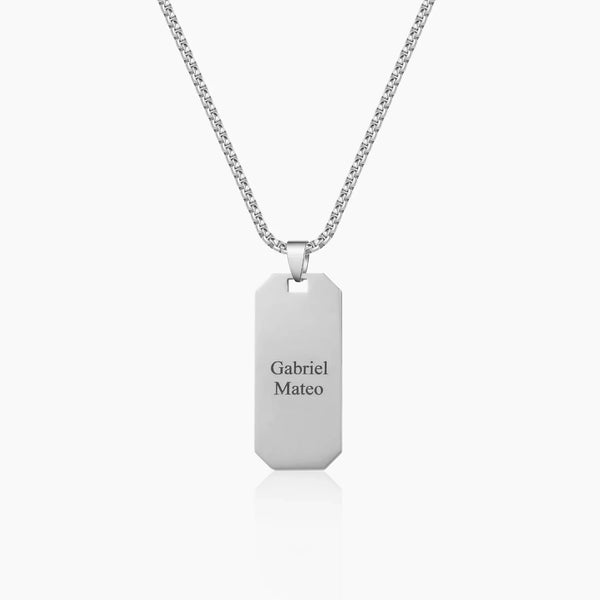 Mens Multi Name Dog Tag Pendant | DORADO