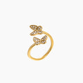Open Iced Butterfly Ring | Rings by DORADO
