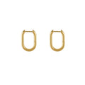 Paper Clip Hoop Earrings | Dorado Fashion