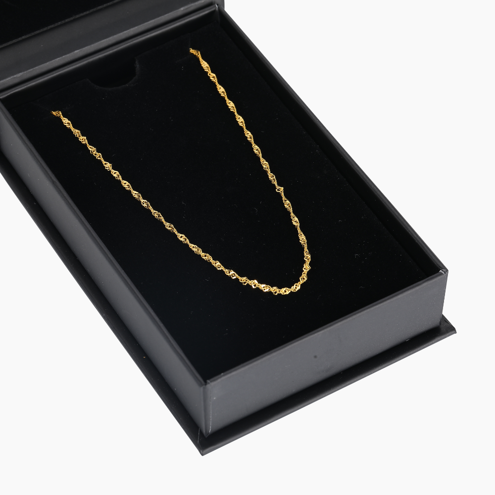 Singapore Chain Necklace - 2mm | Dorado Fashion