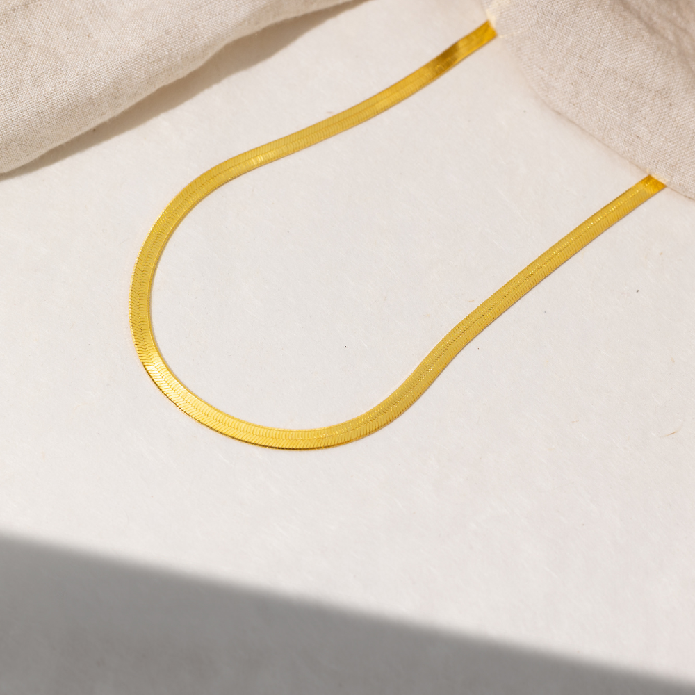 Herringbone Chain - 5mm | Necklaces by DORADO